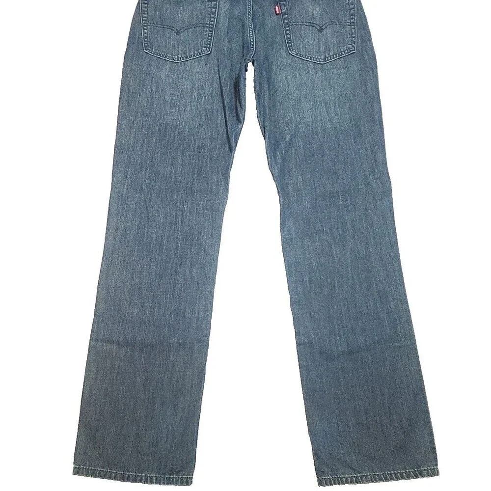 Levi's 514 Jeans Straight Fit Men Sz 36 x 34 Blue Dark Wash Denim Cotton Classic